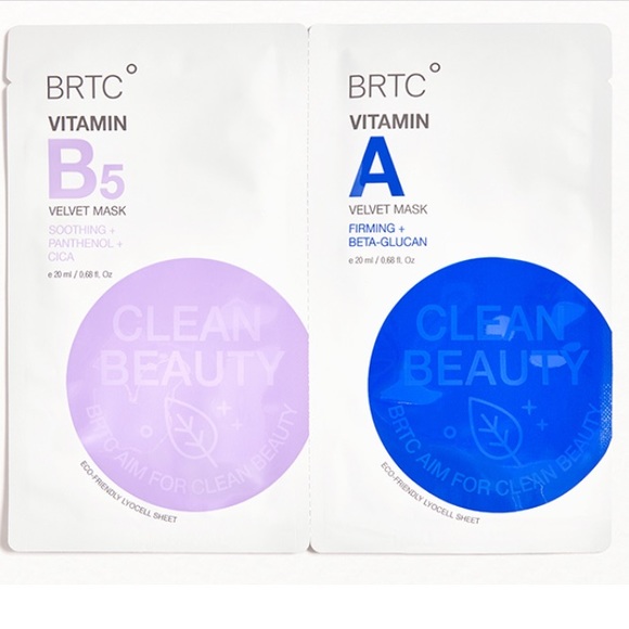 🆕BRTC: Vitamin B5+A (2 Velvet Face Masks) - Picture 1 of 5